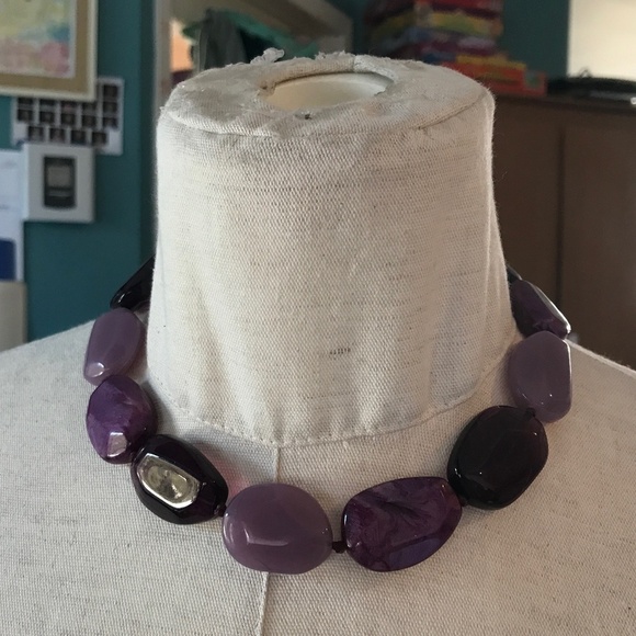 Like Amethyst Gem Shoker Necklace - Picture 2 of 2